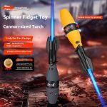 Boom Windproof Torch Lighter with Safety Lock & Fidget Spinner Design -MetalFun (6)