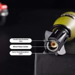 Boom Windproof Torch Lighter with Safety Lock & Fidget Spinner Design -MetalFun (6)