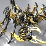 MetalFun (Metal Fun) 3D Metal Black Gold Scorpion Puzzle Model Kit (2)
