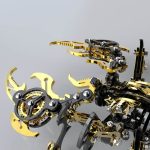 MetalFun (Metal Fun) 3D Metal Black Gold Scorpion Puzzle Model Kit (2)