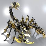 MetalFun (Metal Fun) 3D Metal Black Gold Scorpion Puzzle Model Kit (2)