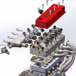 MetalFun (Metal Fun) 4-Cylinder 4-Stroke Gasoline Engine Model Kit (14)