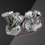 MetalFun (Metal Fun) CISON FG-VT9 9cc V2 Motorcycle Engine Model (8)