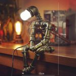 MetalFun (Metal Fun) Creative Steampunk Industrial Robot Pipe Lamp (2)