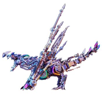 Cyberpunk Western Dragon Metal Puzzle Kit