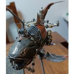 MetalFun (Metal Fun) Handcrafted Steampunk Dunkleosteus Mechanical Fish Model (7)