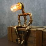 MetalFun (Metal Fun) Melancholic Water Pipe Robot Desk Lamp (4)