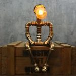MetalFun (Metal Fun) Melancholic Water Pipe Robot Desk Lamp (4)