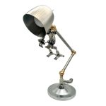 MetalFun (Metal Fun) Steampunk 3D Metal Robot Table Lamp (4)