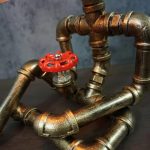 MetalFun (Metal Fun) Steampunk Cross-Legged Pipe Robot Desk Lamp (2)