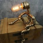 MetalFun (Metal Fun) Steampunk Lazy Pipe Robot Desk Lamp (2)