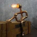MetalFun (Metal Fun) Steampunk Lazy Pipe Robot Desk Lamp (2)