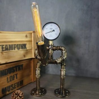Steampunk Lightsaber Pipe Robot Desk Lamp