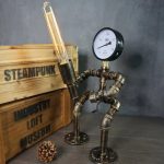 MetalFun (Metal Fun) Steampunk Lightsaber Pipe Robot Desk Lamp (1)