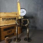MetalFun (Metal Fun) Steampunk Lightsaber Pipe Robot Desk Lamp (1)