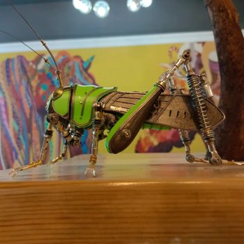 Steampunk Locust Metal Model