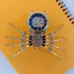 MetalFun (Metal Fun) Steampunk Mechanical Spider Clock Model Kit (11)