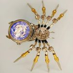 MetalFun (Metal Fun) Steampunk Mechanical Spider Clock Model Kit (11)