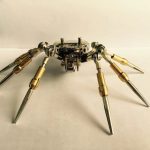 MetalFun (Metal Fun) Steampunk Mechanical Spider Clock Model Kit (11)