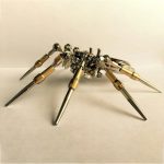 MetalFun (Metal Fun) Steampunk Mechanical Spider Clock Model Kit (11)