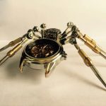 MetalFun (Metal Fun) Steampunk Mechanical Spider Clock Model Kit (11)