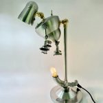 MetalFun (Metal Fun) Steampunk Metal Robot Table Lamp (1)