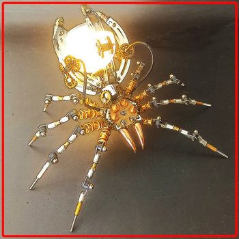 Steampunk Metal Spider Desk Lamp Kit