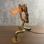 MetalFun (Metal Fun) Steampunk Pipe Boxing Robot Desk Lamp (2)