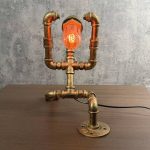 MetalFun (Metal Fun) Steampunk Pipe Boxing Robot Desk Lamp (2)