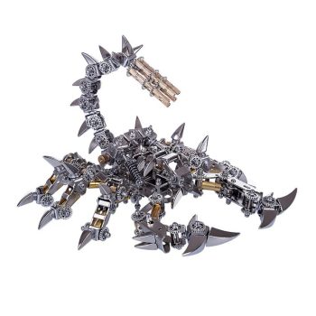 Steampunk Stainless Steel War Scorpion Model