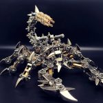 MetalFun (Metal Fun) Steampunk Stainless Steel War Scorpion Model (6)