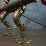 MetalFun (Metal Fun) Steampunk Weightlifting Pipe Robot Desk Lamp (6)