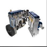 MetalFun (Metal Fun) Toyan 4-Stroke Inline Twin-Cylinder Methanol Engine Model Kit (4)
