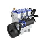 MetalFun (Metal Fun) Toyan 4-Stroke Inline Twin-Cylinder Methanol Engine Model Kit (4)