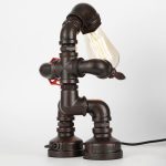 MetalFun (Metal Fun) Vintage Steampunk Pipe Robot Desk Lamp (3)