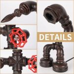 MetalFun (Metal Fun) Vintage Steampunk Pipe Robot Desk Lamp (3)