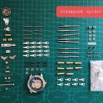 MetalFun (Metal Fun) Steampunk Mechanical Spider Clock Model Kit (11)